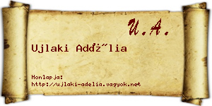 Ujlaki Adélia névjegykártya